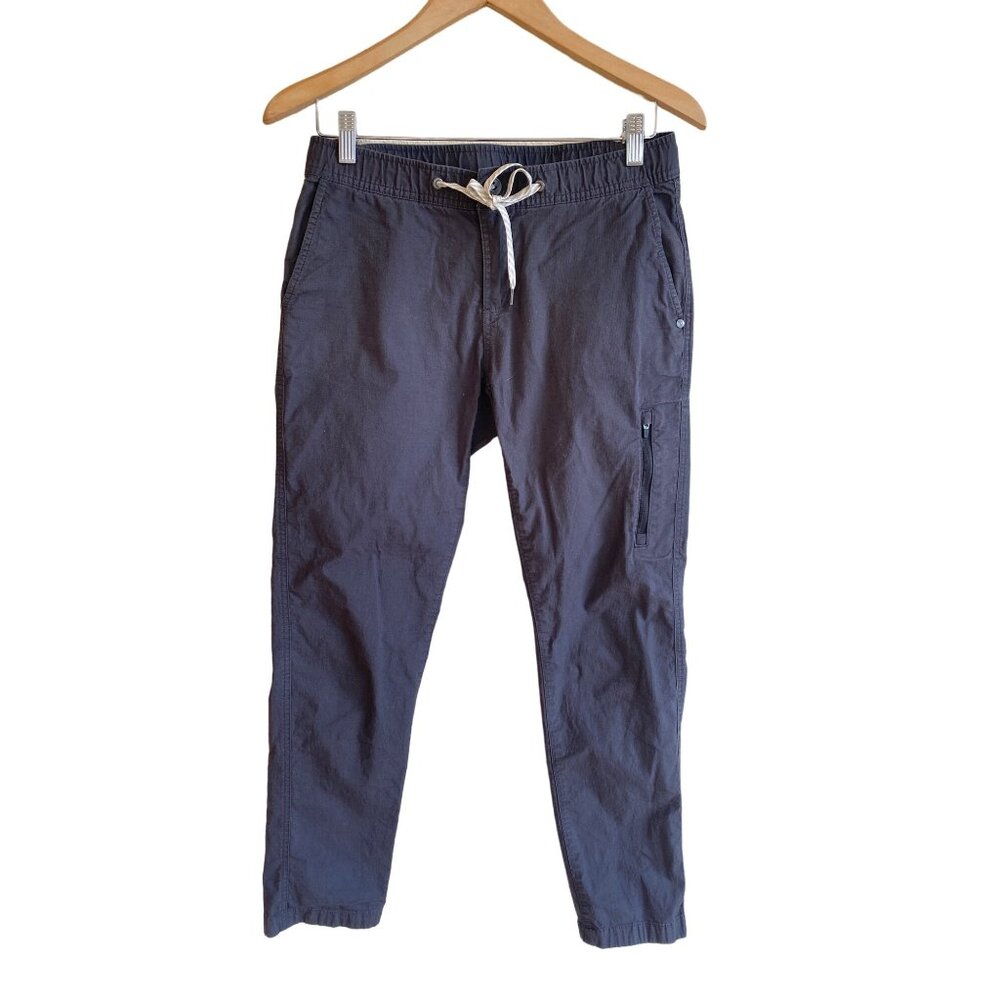 Vuori Pants Women S Ripstop Organic Cotton Stretch Pockets Gray Charcoal Hiking - Picture 2 of 13